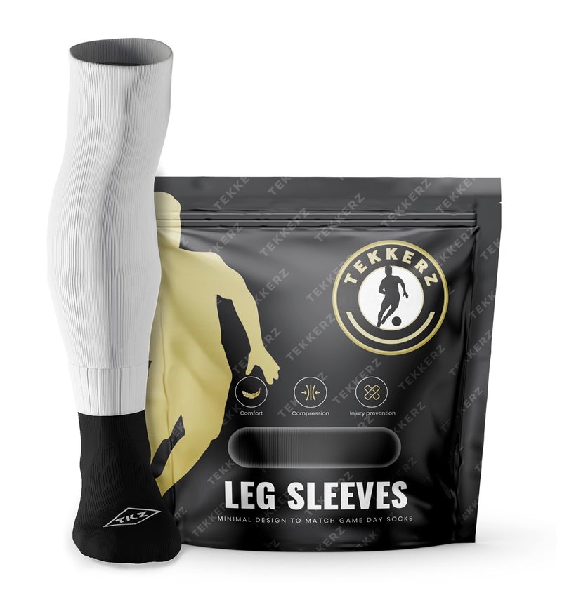 Tekkerz Leg Sleeves - Small, Medium, Extra Long (White, Medium) - Image 2